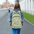 thumbnail image 6 of FORMRS Unisex Backpack Elementary School Travel Bookbag with Reflective Stripes, Olive Leaf, 6 of 7