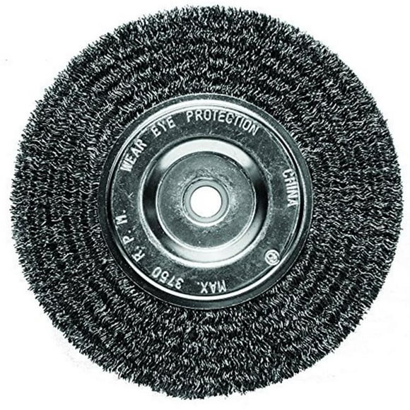 6 x 0.5 x 0.63 in. Coarse Bench Grinder Wire Wheel