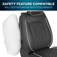 thumbnail image 5 of MotorBox Prestige Faux Leather Seat Covers for Cars - (2) Front Semi-Custom Fit Black & White Seat Covers for Trucks & SUV - Automotive Seat Covers & Accessories - Protective Interior Covers, 5 of 7