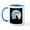 White/Blue Inside, variant on CafePress - Howling Wolf Mug - 11 oz Ceramic Mug - Novelty Coffee Tea Cup