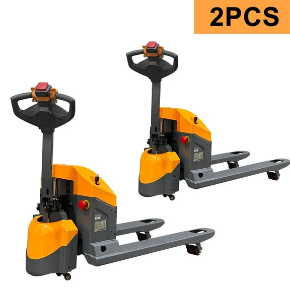 APOLLOLIFT 2PCS 24V/105AH GEL Battery Fully Electric Pallet Truck 4400lbs Load Cap. 48x27" Fork with Built in Charger