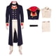 thumbnail image 3 of Disfraz de fantasía de Napoleón para hombre adulto, disfraz medieval, conjunto de uniforme, sombrero de Napoleón, trajes de juego de rol, traje de carnaval de Halloween, 3 of 5