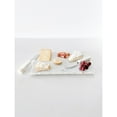 thumbnail image 2 of Mother of Pearl White Marble Cheese Board & Knive Set - 8' x 10', 2 of 3