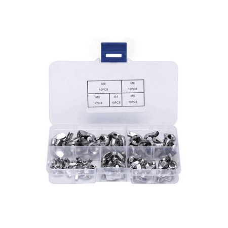 eu of wing nut, 50 pieces Stainless steel wing nut Hand tight wing nut ...