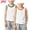 Blue, variant on Boys Gold Sleeveless Cotton Tank Tops 2 Pack, Crew Neck Contrast Trim Athletic Casual Kids Vest Ages 2-12Y,Size 5-6 T