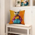 thumbnail image 6 of Fwttom Pillow Covers 18x18, Soft Decorative Throw Pillow Covers with Zipper, Cute Animals Spring Decor for Home Bedroom Couch Cushion Cover, 6 of 7