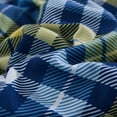 thumbnail image 3 of Chaps Kids 2-Piece Reversible Microfiber Comforter and Sham Bedding Set - Diagonal Plaid - Blue/Yellow - Size Twin, 3 of 6