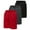 Black / Red / Charcoal, variant on Ultra Performance Boy's Basketball Short's 3 Pack Mesh Athletic Shorts Youth Basketball Soccer & Gym Short for Active Boys