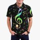 thumbnail image 1 of Fotbe Music Notes Camiseta Polo de Golf para Hombre con Estampado – Camisa Deportiva Transpirable con Cuello Abotonado-Small, 1 of 6