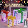 thumbnail image 2 of Juego de Cajas de Regalo iluminadas con LED, decoración interior y exterior con adorno y lazo, iluminación impresionante, novedad de 2024, 2 of 4