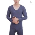 thumbnail image 2 of Qarigey Ropa interior térmica para hombre, cálida, previene el viento frío, Heattech, informal, sencilla, generosa, saludable, suave, ropa de Ropa interior azul mezclilla SG Qarigey AP013343-01, 2 of 6