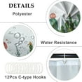 thumbnail image 4 of Cactus Shower Curtain Watercolor Tropical Succulent Plants Cactus Flowers Shower Curtains for Bathroom Bathtubs Waterproof Fabric Shower Curtain with Hooks 72x72 Inches, 4 of 6