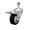 Swivel - Total Lock Brake - Black, variant on 5 Inch Black Polyurethane Wheel Swivel ½ Inch Threaded Stem Caster SCC