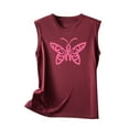thumbnail image 5 of Leesechin Ladies Breast Cancer Shirts Butterfly Pink Ribbon Graphic Awareness Tee Tops, 5 of 5