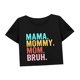 thumbnail image 5 of Camiseta informal con cuello redondo para mujer, top corto de verano, regalo de viaje a la playa para mujer SG, 5 of 7
