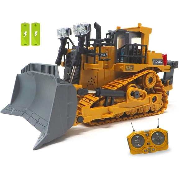 RC Bulldozer 1:24 2.4GHz 9CH Remote Control Bulldozer RC Construction Truck