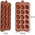 thumbnail image 2 of Juego de 4 moldes de silicona 3D para tartas de Pascua para 15 huevos/chocolates, tartas pequeñas/tartaletas, 22 x 10,5 cm, 2 of 8