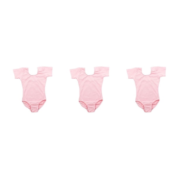 Traje de baile de Ballet Qarigey para niñas Mono con cordón Rosa