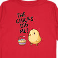 thumbnail image 4 of Inktastic The Chicks Dig Me Easter Baby Chick with Basket and Eggs Boys or Girls Long Sleeve Toddler T-Shirt, 4 of 5