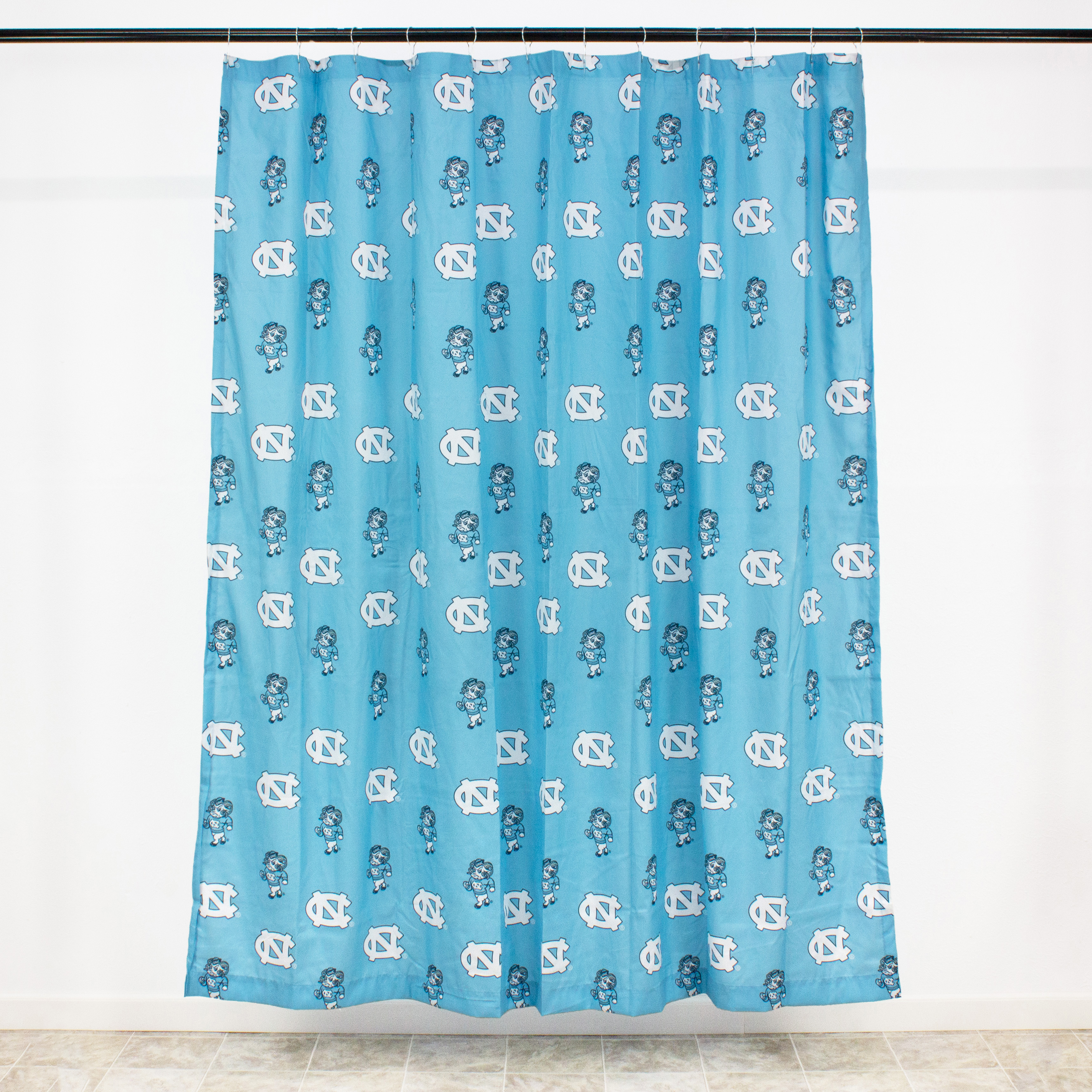 North Carolina Tar Heels Printed Shower Curtain Cover - 70" x 72"