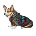 thumbnail image 7 of Fotbe Mandala Colorful Print Small Dog Sweater Hoodies Pet Grey Hooded Soft Fleece Sweatshirts with Pocket Fall Winter Puppy Cat Sweaters Warm Clothes-XX-Large, 7 of 7