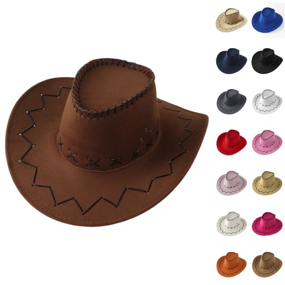 Bmisegm Baby Cowboy Hat Kids Cowboy Hat for Themed Parties Dress Up and Halloween Toddler Hats Coffee3,One Size