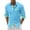 Sky Blue, variant on Mens Digital 3D Printing Style Holiday Seaside Beach Long Sleeved Shirt Top with Color Matching Design Blue XL
