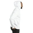 thumbnail image 3 of Threadfast Apparel Unisex Fleece Pullover Hooded Sweatshirt, White, X-Small, 3 of 3