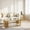 Gold and Clear, variant on Sumdeal 47 x 23.6 x 21.26 in Oval Nesting Coffee Table Set, Tempered Glass Living Room Table Set, Gold and Clear
