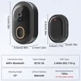 thumbnail image 3 of Cameras for Home Security Smart Doorbell Smart Wireless Remote Video Doorbell Intelligent Visual Doorbell Home Hd Night Vision Wifi Security Door Doorbell Wireless Cameras for Home Security, 3 of 9