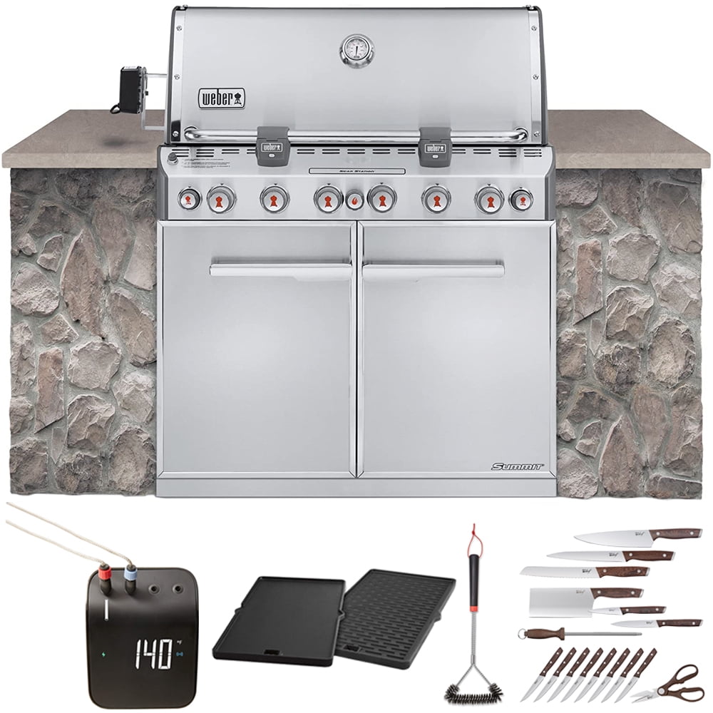 er 7460001 Summit S660 BuiltIn Grill with Rotisserie and Smoker