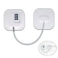 thumbnail image 2 of tooloflife Refrigerator Lock 3 Digit Cable Lock Child/Baby Proofing Combination Lock for Cabinets Closets Closets Self Adhesive ABS White, 2 of 8