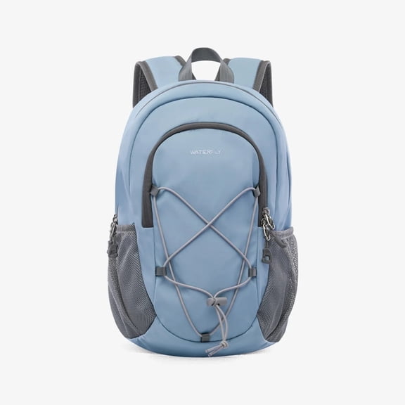 WATERFLY Unisex 12L Small Drawstring Lightweight Travel Hiking Backpack Daypack,Blue