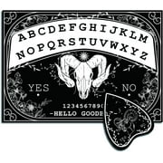 Wood Spirit Board Pendulum Board Wooden Talking Boards with Planchette Black Dowsing Divination Kit Game Spirit Hunt Metaphysical Message Decor 11.8 x 8.3 Inch-Goat DIY