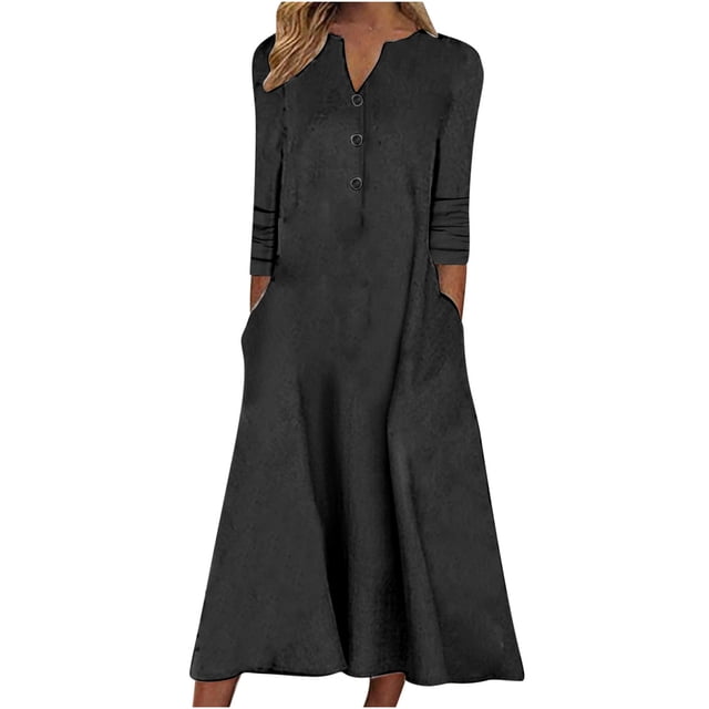 Robe d'Été pour Femmes Sexy Mode Femmes Décontractée Sexy Col Rond Imprimé Manches Courtes Poches Robe d'Été pour Femmes avec Manches Robe d'Été avec Manches pour Femmes