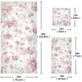 thumbnail image 3 of SKYSONIC 3 Pack Towel Romantic Flowers Cotton Bath Towel Set (1 Bath Towel, 1 Hand Towel, 1 Washcloth) for Bathroom, Super Soft and Quick Dry Towels, 3 of 7