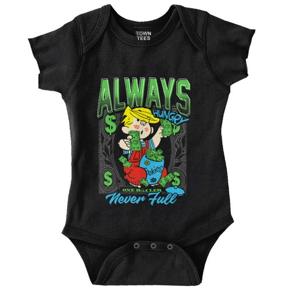 Dennis The Menace Always Hungry Bodysuit Jumper Boys Infant Baby Brisco Brands NB