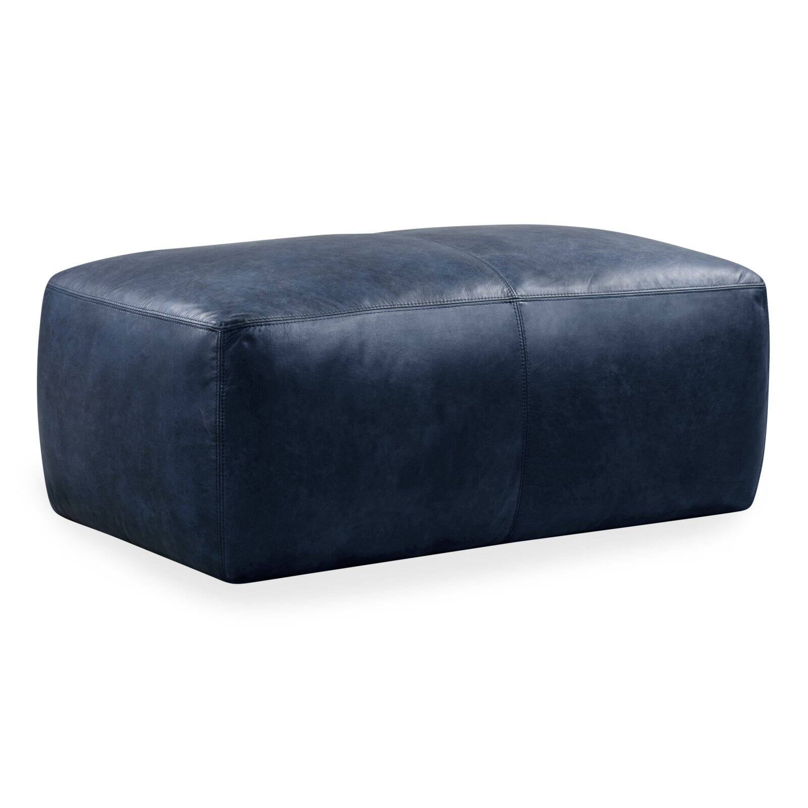 Poly and Bark Denver Leather Ottoman