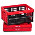 thumbnail image 1 of VEVOR Plastic Collapsible Storage Bins, 32L 3 Packs, Stackable Folding Storage Crates with Handles, Holds 26 lbs Per Bin, Foldable Heavy Duty Containers, Space-Saving Baskets, for Home Organizing, 1 of 9
