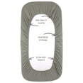 thumbnail image 2 of Bublo Baby 3 Piece 30 Thread Count Gray Cotton Fitted Bed Sheets, 2 of 5