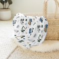 thumbnail image 5 of Sweet Jojo Designs Construction Truck Green Blue and White Swaddle Blanket, 5 of 6