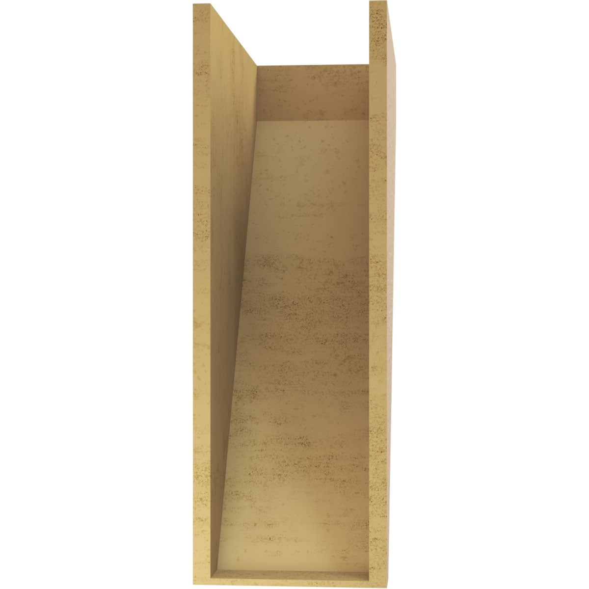 11"W x 22"D x 33"H Classic Concord Rough Cedar Woodgrain TimberThane Corbel, Primed Tan