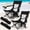 Black, variant on Coliware Folding Backpack Beach Chair Set of 2, Blue Compact Lightweight Camping Chair with Carry Bag Cup Holder, Outdoor Reclining Low-Profile Travel Chair for Adults Clearance, Heavy-Duty