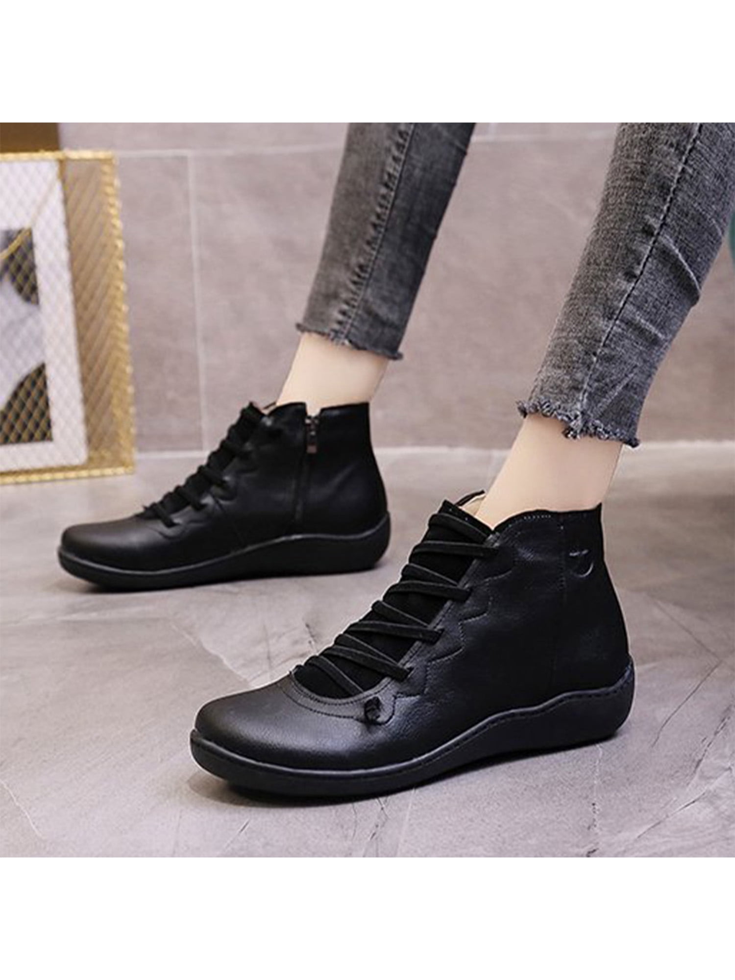 wide width wedge booties