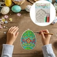 thumbnail image 3 of Arts & Crafts & DIY Toys Easter Wooden Drawing Board for Kids Painting Coloring Craft Decoration Easter Rabbit, 3 of 3
