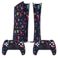 thumbnail image 2 of Skin Sticker for PS5 Slim Standard PS5 Pro Disc Digital Edition Console and Controllers Decals for Playstation 5 (Dark Monster Pattern,PS5 Pro Disc Edition), 2 of 5