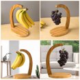 thumbnail image 2 of Household Banana Rack 1Pc Banana Stand For Kitchen Countertop in Bamboo, 2 of 5