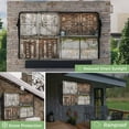 thumbnail image 2 of Outdoor TV Cover 30 to 32 Inches, Barn Door Vintage Brown Countryside Farmhouse Waterproof and Weatherproof TV Cover with Remote Control Pocket, Flat Screen TV Cover Protector for Outside TV, 2 of 6
