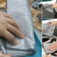 thumbnail image 2 of 15Pcs Dish Cloths for Washing Dishes Clearance, Stainless Steel Kitchen Washcloths Double-Sided Dish Rags Reusable Non-Scratch Cleaner Rag 8x8inch, 2 of 8