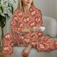 thumbnail image 6 of Goofa Elephant animal Printed Women’s 2 Piece Pajama Set Super,Pajamas Women's Long Sleeve Sleepwear Soft Button Down Loungewear Pjs Lounge Set Nightwear-Large, 6 of 7